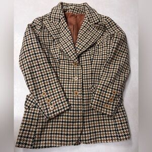 Vintage 70s Houndstooth Women's Jacket